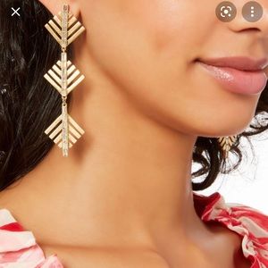 Lulu Frost cascadia pine drop earring gold